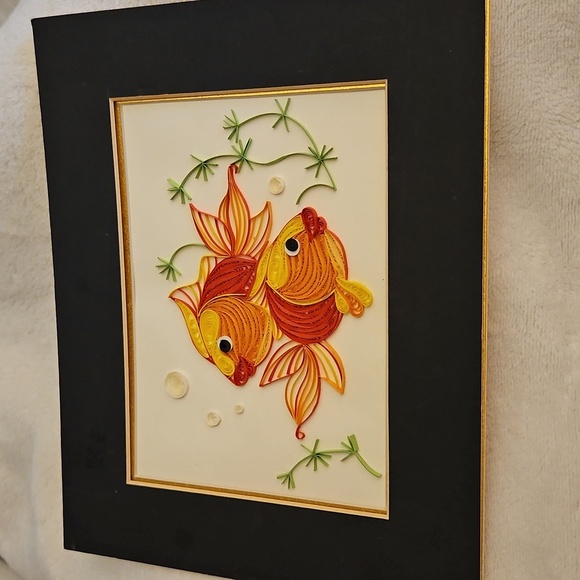 ARTISAN Colorful Goldfish Quilled Paper Art - Picture 2 of 5
